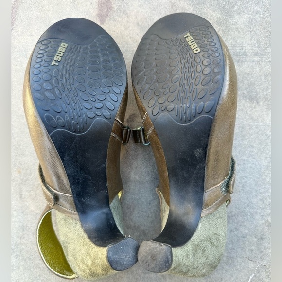 Tsubo Women's Acrea Mary Jane Slingback Pumps Olive Green Leather 9.5 READ - Picture 11 of 13